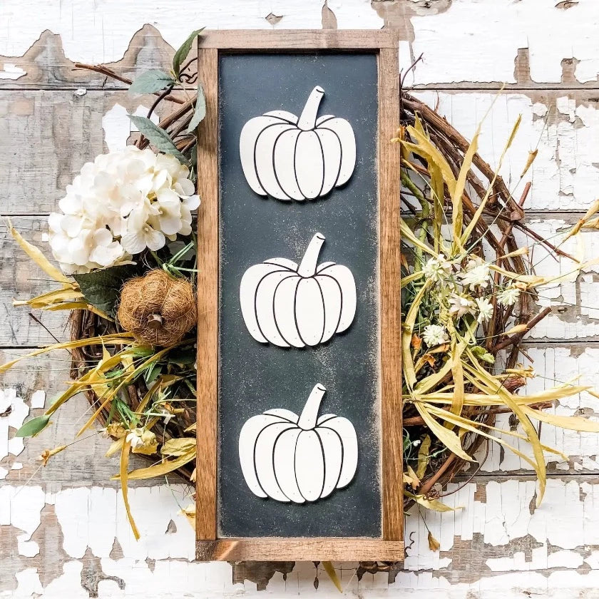 Fall Pumpkins Laser Cut - WillowBee Signs & Designs