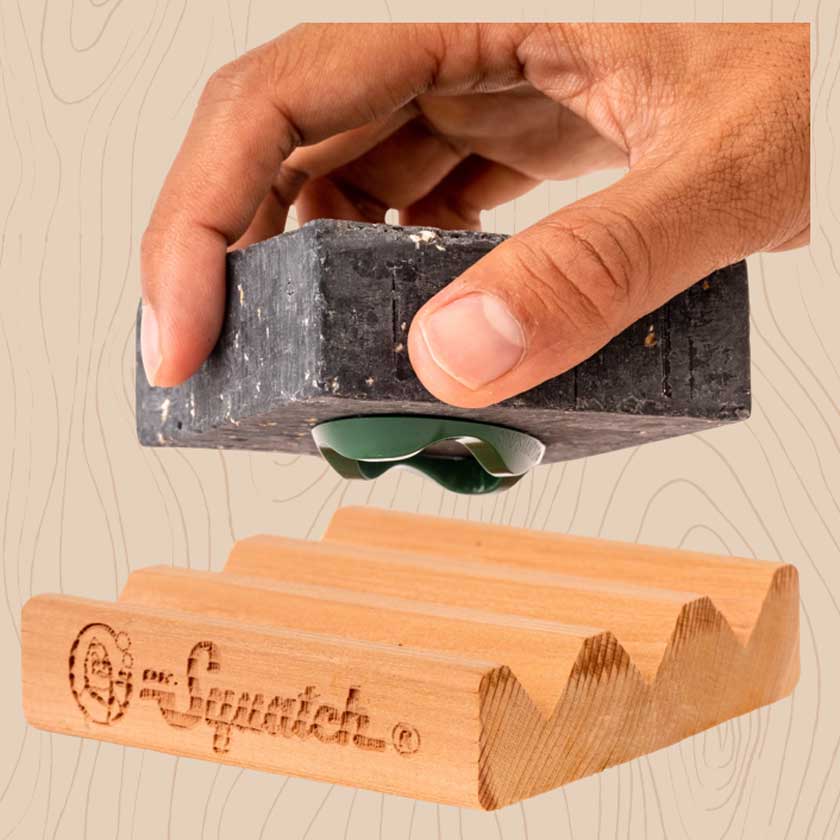 You deserve a bar soap that is just as enduring as you are. Give your suds that extra boost they need with our 100% cedarwood block designed to extend the life of your bar and keep scum out of your shower.