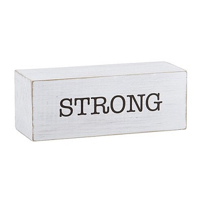 Strong Message Shelf Block - CB