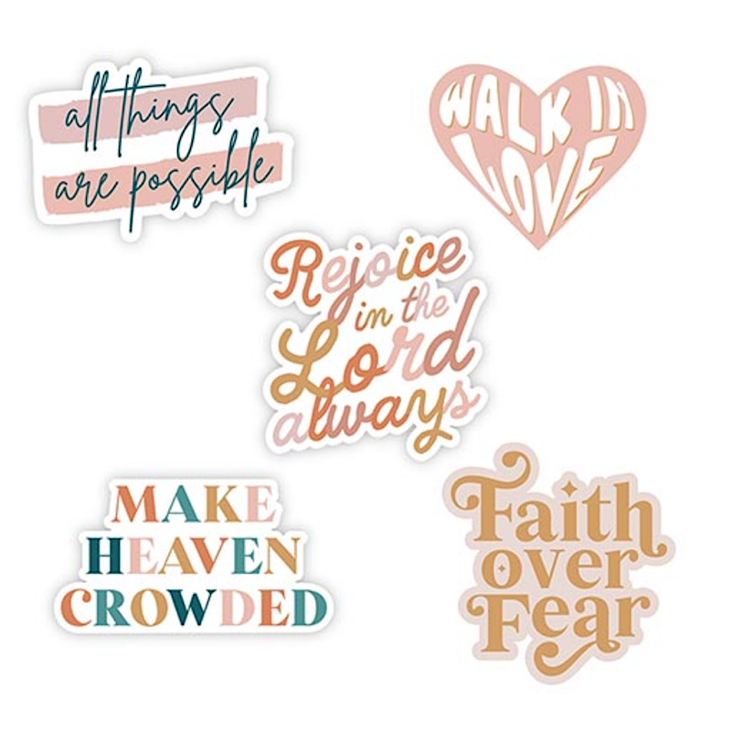 Vinyl Stickers - Retro Sticker Pack - 5 pcs