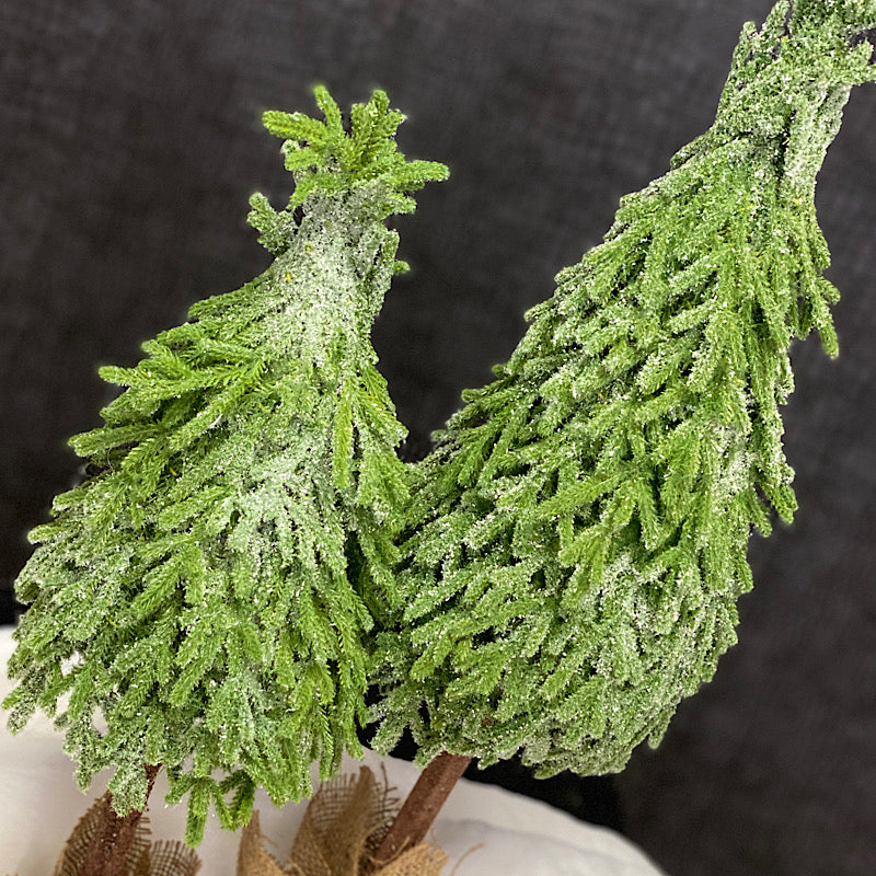 Glittery Tree In Burlap Sack