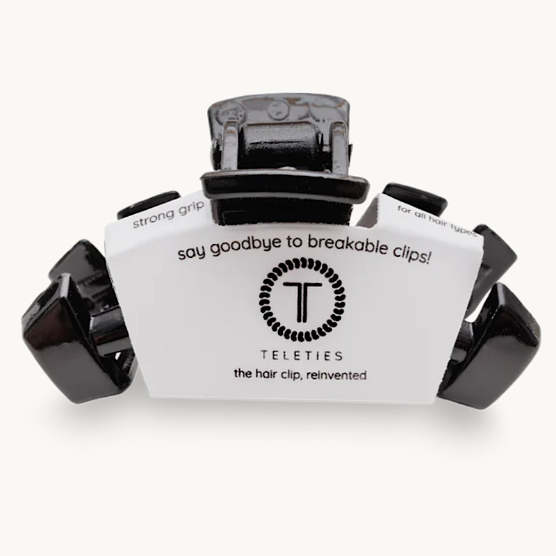Jet Black Tiny Hair Clip - Teleties