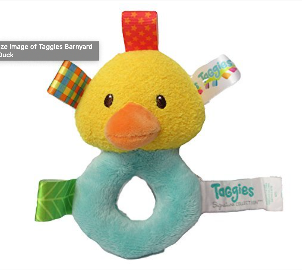 Mary Meyer Stuffed Soft Ring Rattle