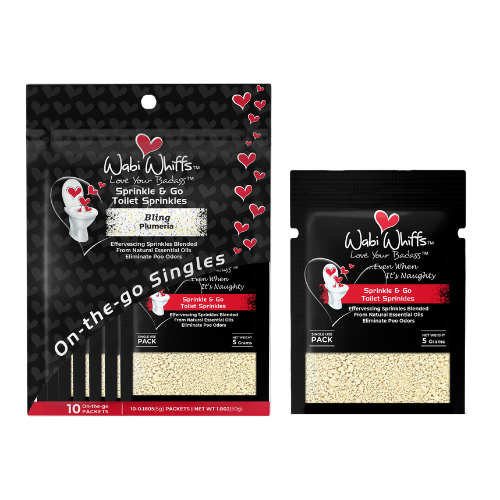 BLING On-the-Go Toilet Sprinkle Singles (Plumeria)- Wabi Whiffs