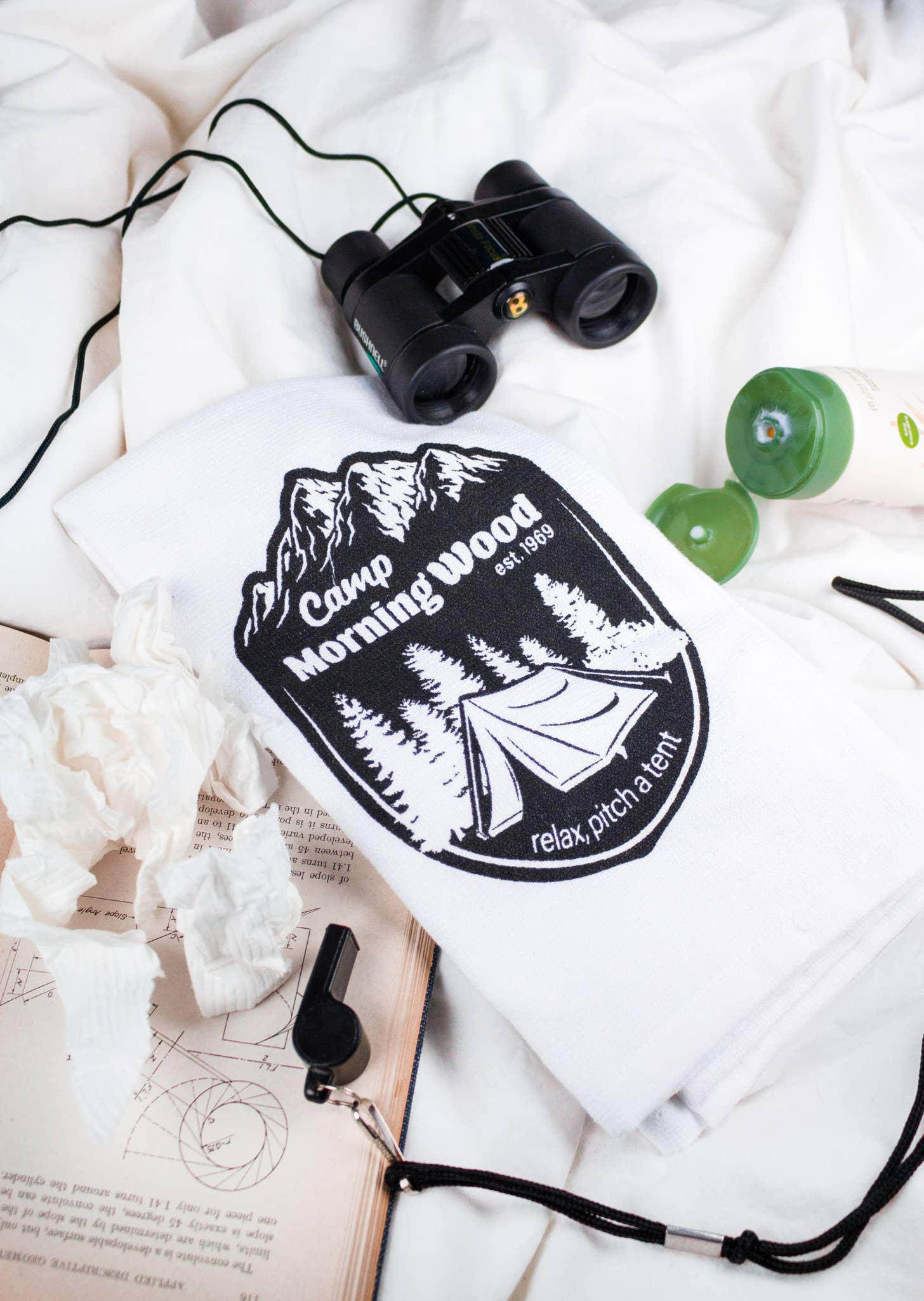 Twisted Wares - Camp Morning Wood | Funny Bathroom Towels