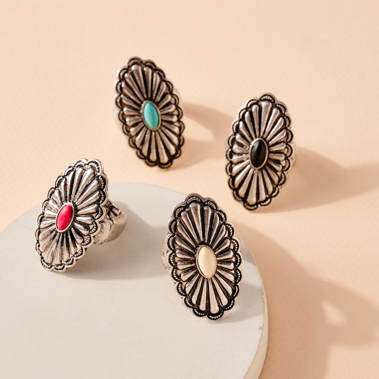 Turquoise Stone Western Ring